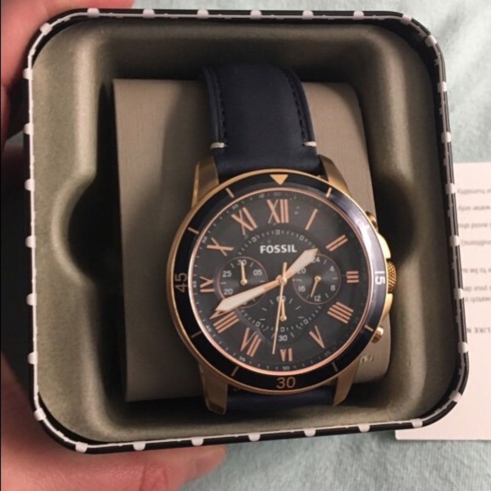 BRAND NEW Fossil Watch Navy Blue